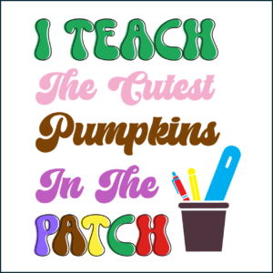 Teacher Coaster - I Teach The Cutest Pumpkins