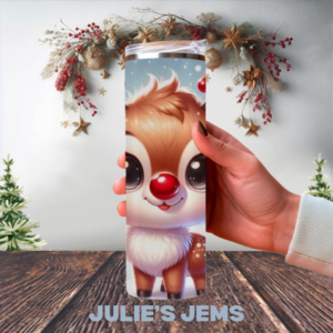Tumbler - Christmas Reindeer #3
