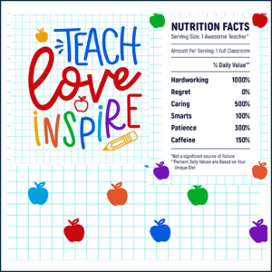 Teacher Coaster - Teach, Love, Inspire (2)
