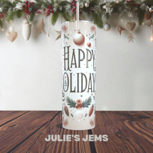 Tumbler - Christmas Happy Holidays